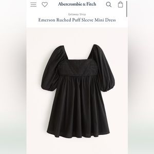 Emerson Ruched Puff Sleeve Mini Dress